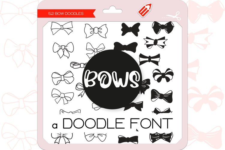 Bow Doodles - Dingbats Font example image 1