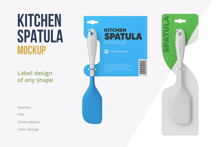 Kitchen Spatula Any Shape Label Mockup example image 1