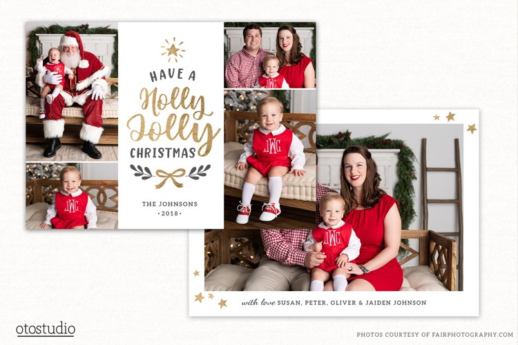 Christmas Card Template for Photographers CC245 example image 1