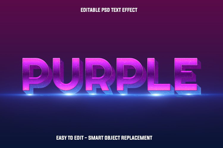 light purple text effect example image 1