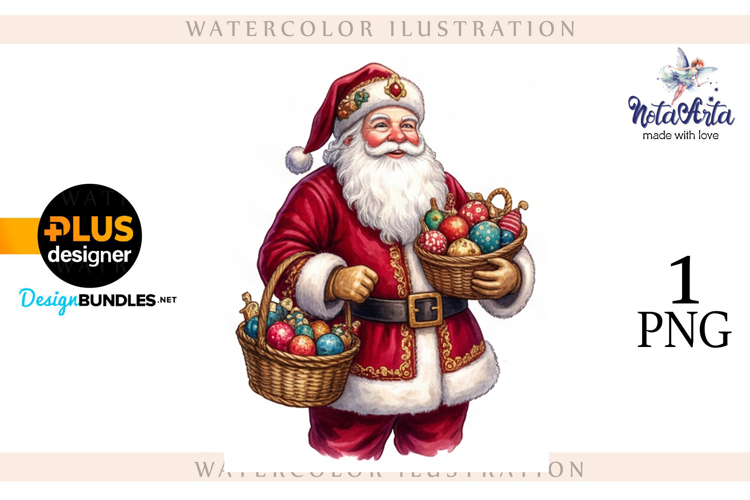 Christmas Santa in Elegant Attire