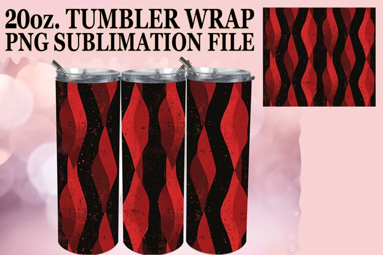 Festive Red Tumbler Wrap Artistry