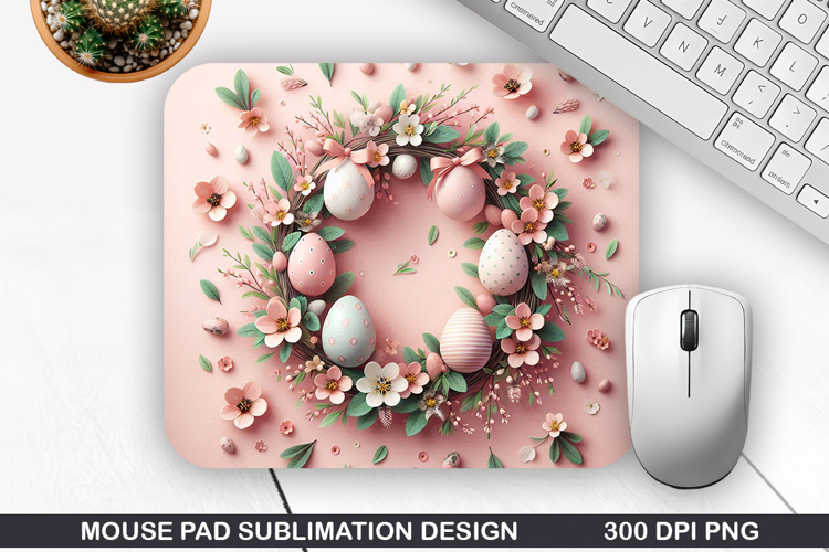 Easter Eggs Mouse Pad Sublimation, Easter Mouse Pad PNG