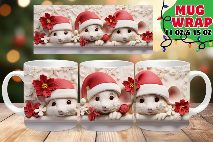 3D Christmas Winter Fantasy Mug, 11oz & 15oz