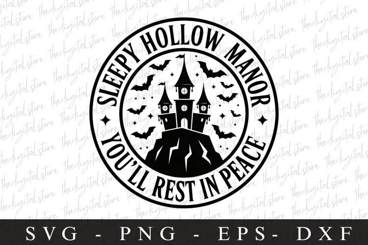 Sleepy Hollow Manor Svg | Halloween Svg | Cricut