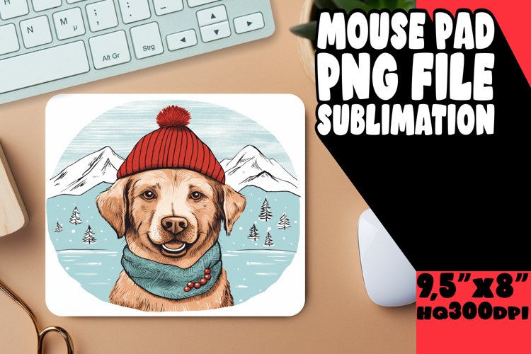 Winter Character Boho Mouse Pad Bonus