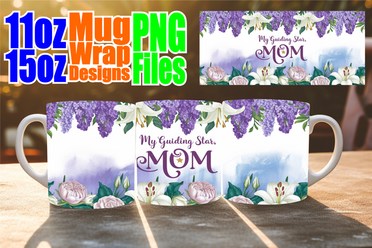 Joyful moments 11oz 15oz mug wrap, Mother's Day