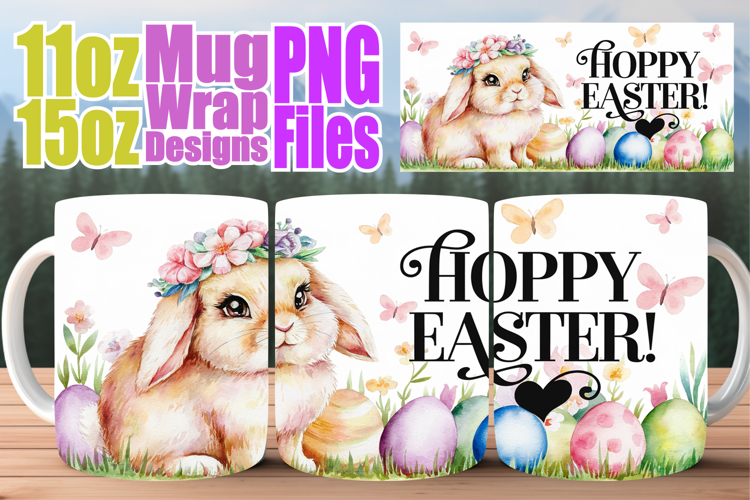 Peaceful moments 11oz 15oz mug wrap, Easter