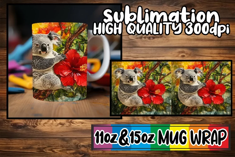Uplifting moments 11oz 15oz sublimation wrap, Animals