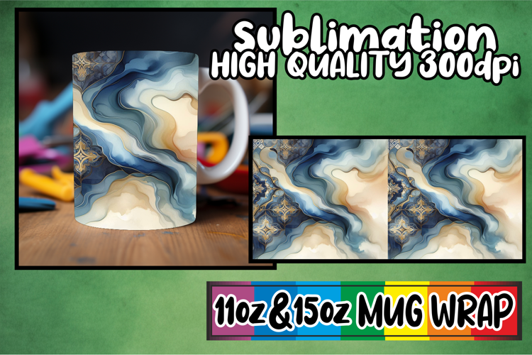 Inspiring moments sublimation print wrap, Watercolor Pattern