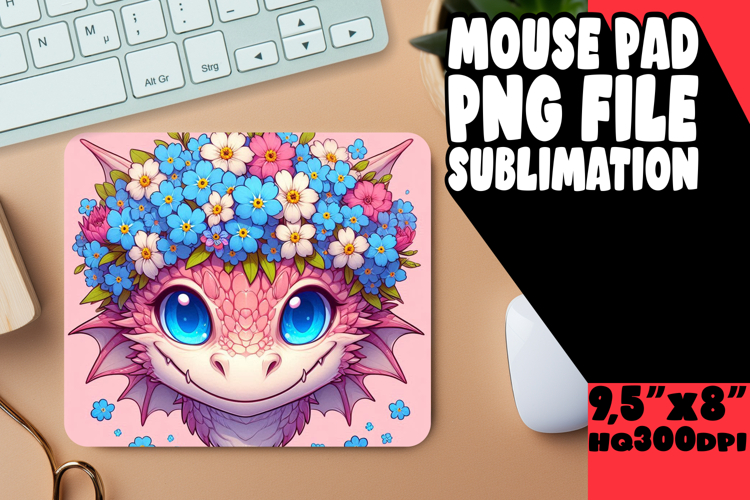COZY mouse pad Inspirational Art, Dragon