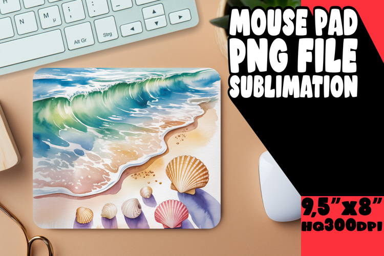 RADIANT MOUSE MAT SUBLIMATION IDEAS, Summer Beach