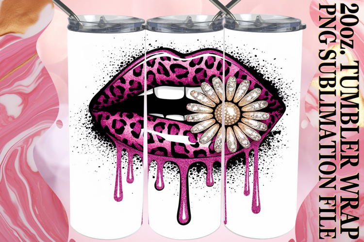 Cozy Dreams 20oz tumbler wrap, Dripping Lips