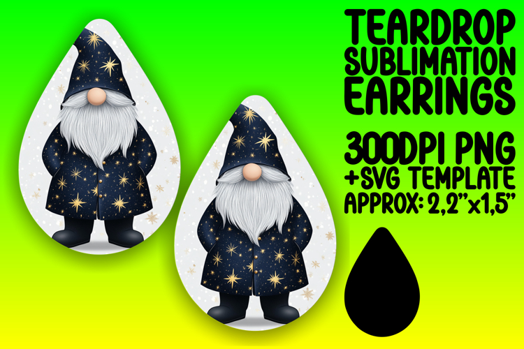 Charming Teardrop Design for DIY Projects , Gnome