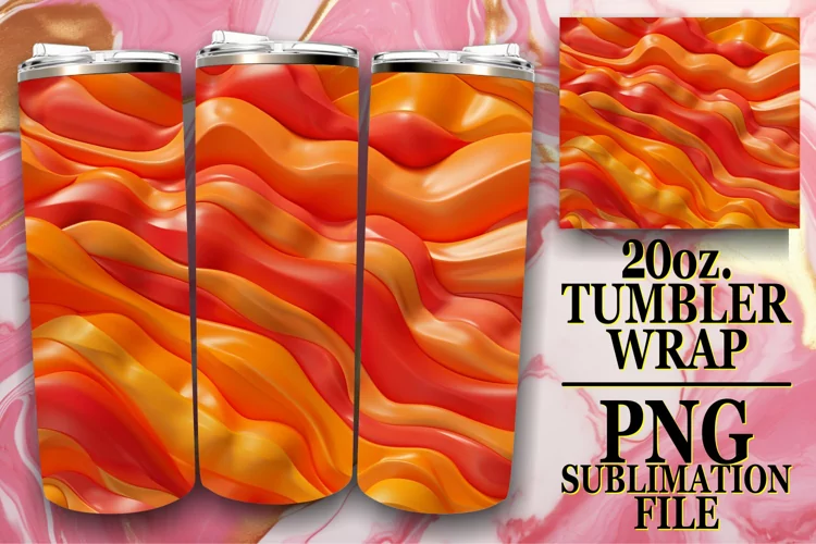 Expressive 3D Inflated Tumbler Art Collection