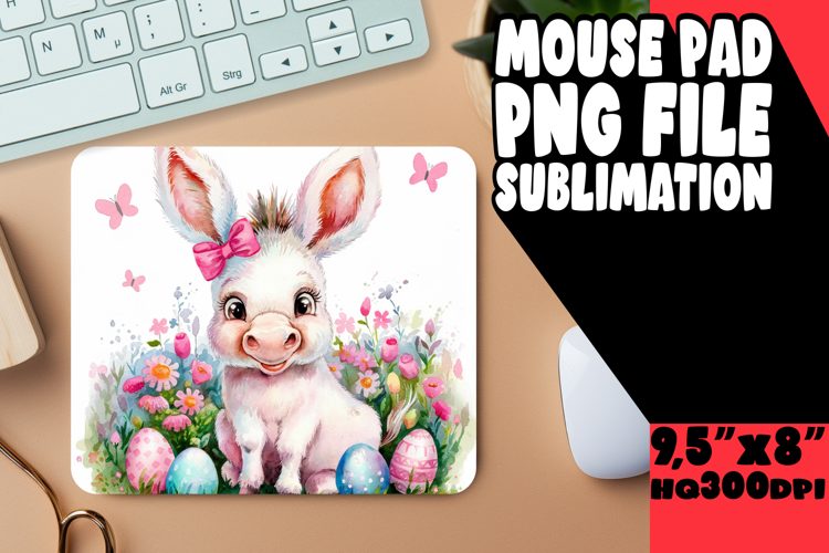 Whimsical Desk Pad Sublimation Ideas, Cute Easter