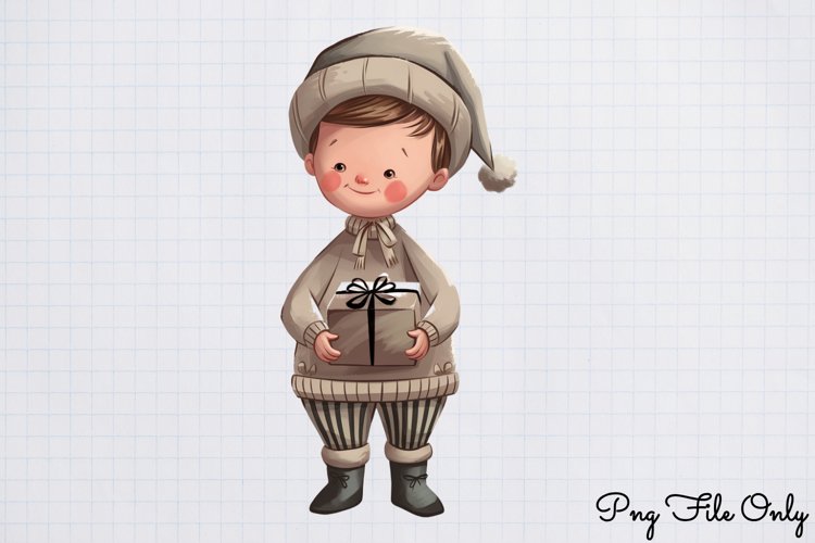 Boho Christmas Clipart Image 12