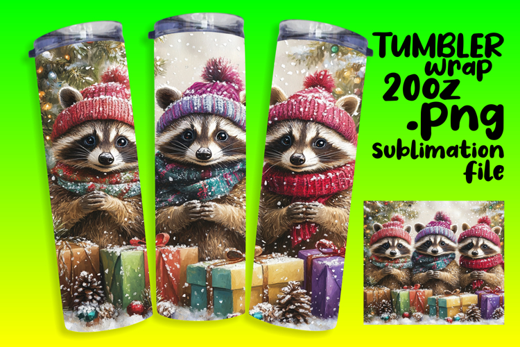 RICH 20oz Tumbler Template for DIY Projects , Cute Xmas