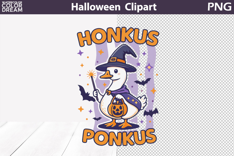Funny Witch Goose Halloween | Honkus Ponkus Hot DTF Transfer