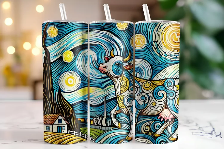 Cow Tumbler Wrap | Sublimation | Tumblers