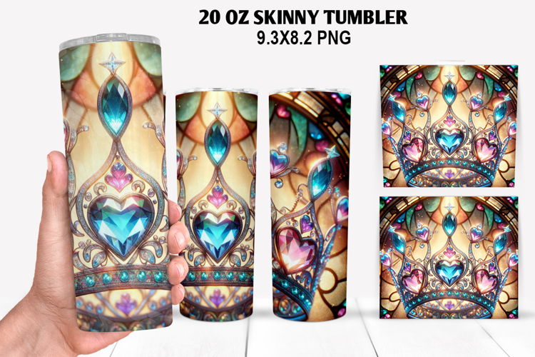 Valentine Skinny Tumbler 20oz Wrap Design, Valentine Tumbler