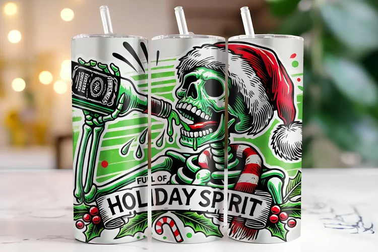 Holiday Spirit Tumbler Wrap | Sublimation | Tumblers