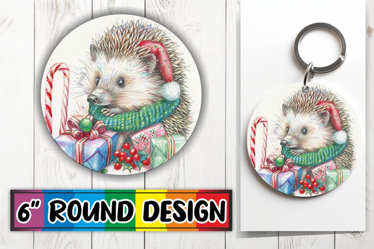 Festive Christmas Round Design for PNG example image 1