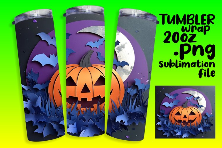 Halloween Tumbler Wrap Image 3
