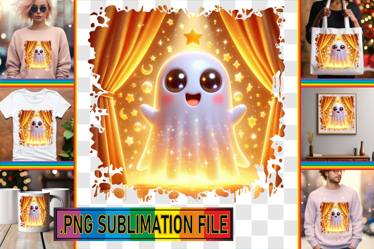 Fun TOTE BAG Ideas Magic, 3D Cute Ghost