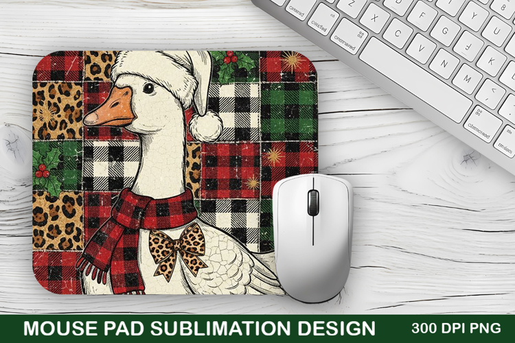 Christmas Goose Mouse Pad Sublimation - Christmas Design