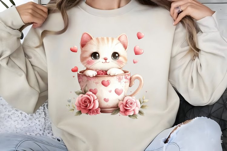 Cute Cat Clipart Image 7