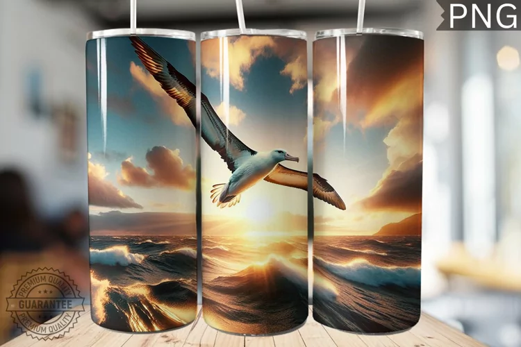Albatross Tumbler Wrap - Albatross Tumbler Design
