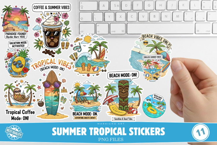 Summer Tropical Stickers