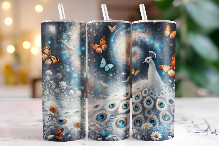 Peacock Tumbler Wrap | Sublimation | Tumblers example image 1