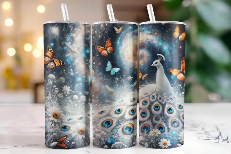 Peacock Tumbler Wrap | Sublimation | Tumblers
