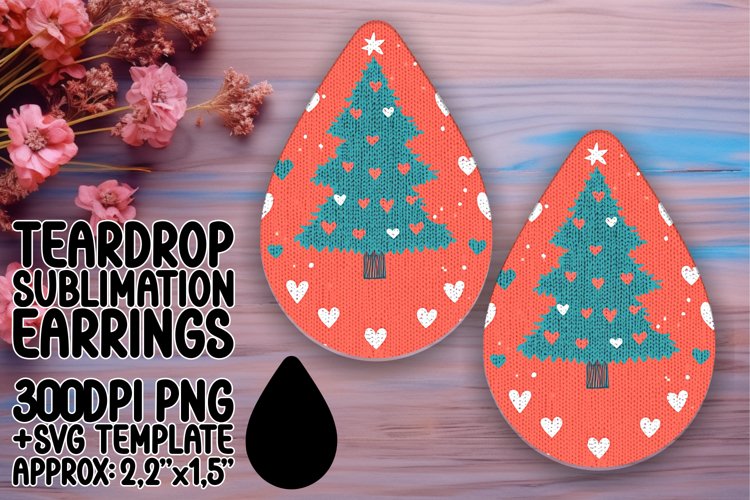 Trendy Teardrop Earrings Design PNG Art , Holiday