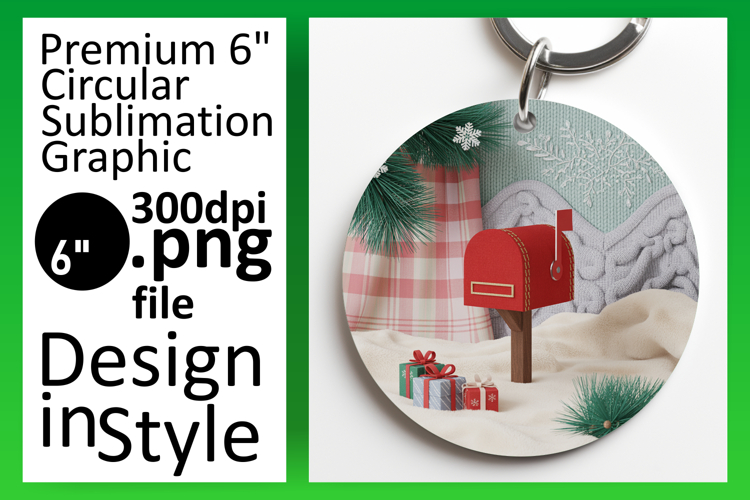 Lovely Round Design Car Coaster Artwork , Holiday