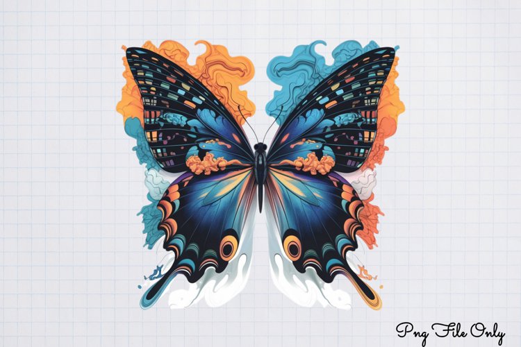 Smoke Butterflies Clipart PNG