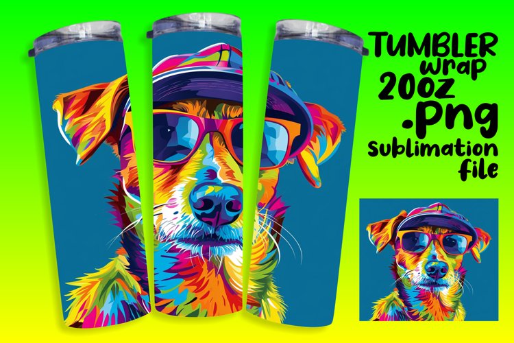 Joyful Doggy Expressions Tumbler Wrap
