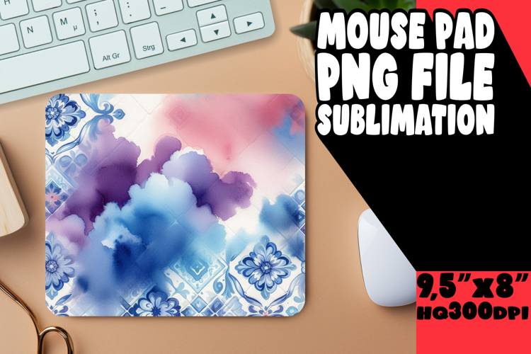 Enchanted Mouse Mat Sublimation, Watercolor Patter