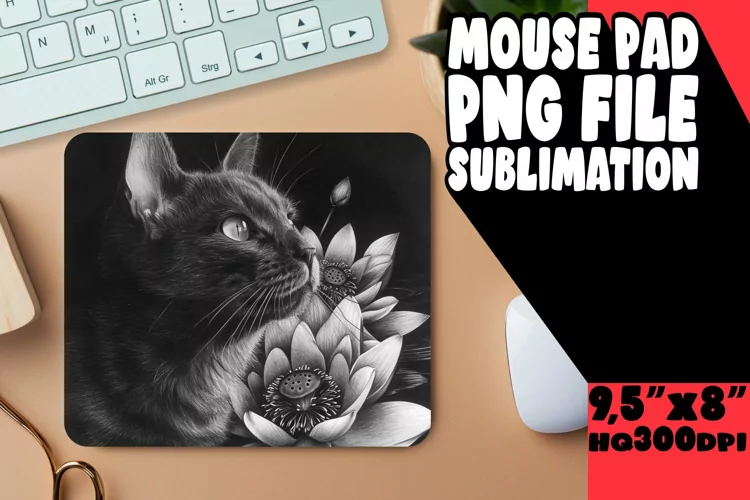 Cheerful Cat Lover's Sublimation Pad