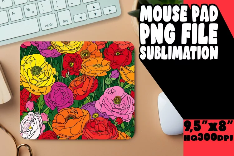 Stylish Sublimation Mouse Pad Art