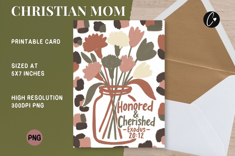Christian Mothers Day Card | Bible Verse Printable