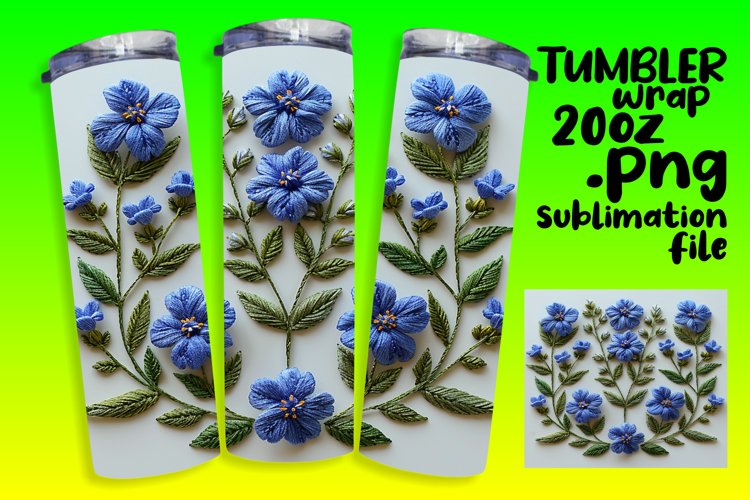 Spring Sublimation Tumbler Wrap - Vibrant Floral