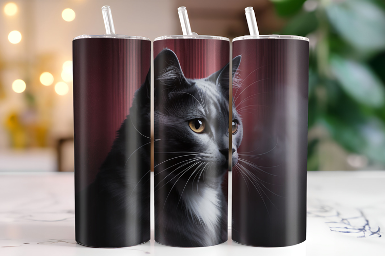 Cat Tumbler Wrap | Sublimation | Tumblers