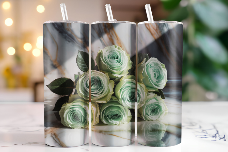 Flowers Tumbler Wrap | Sublimation | Tumblers