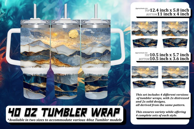Glittery Spring Blossoms Tumbler Wrap: Sublimation,40oz