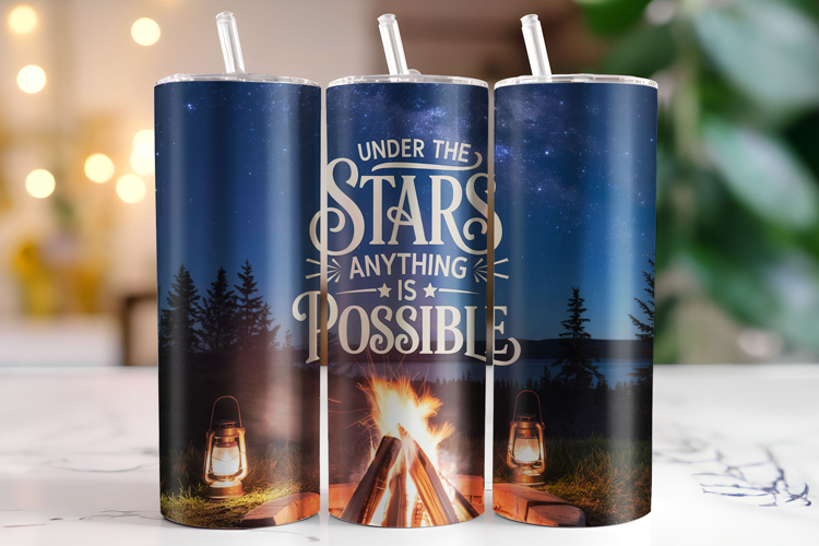 Under the star anything is possible Tumbler Wrap