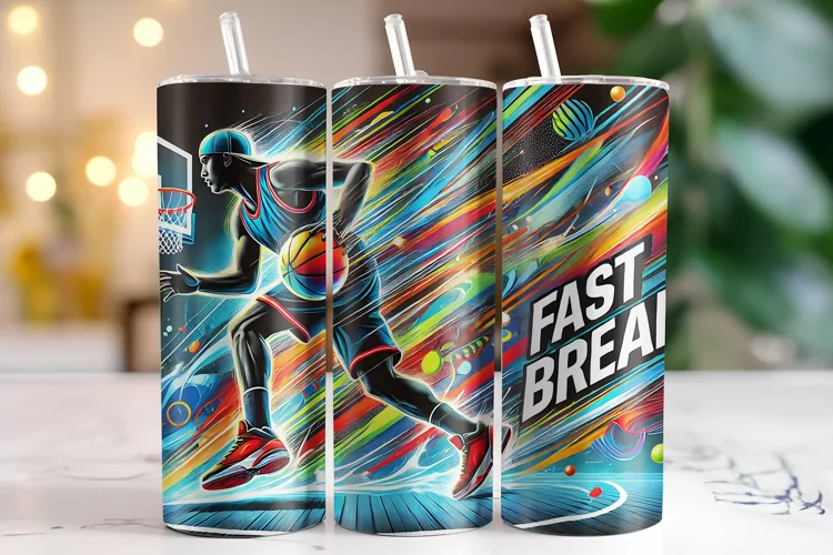 Basketball Tumbler Wrap | Sublimation | Tumblers
