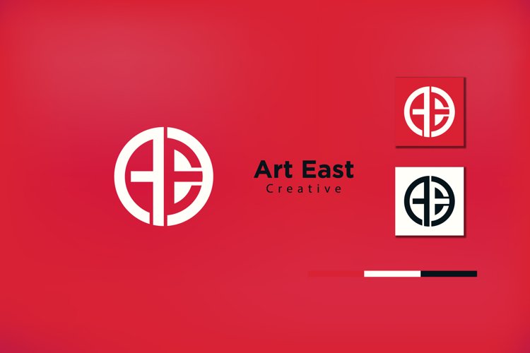 AE Logo Design Abstract Vector monogram